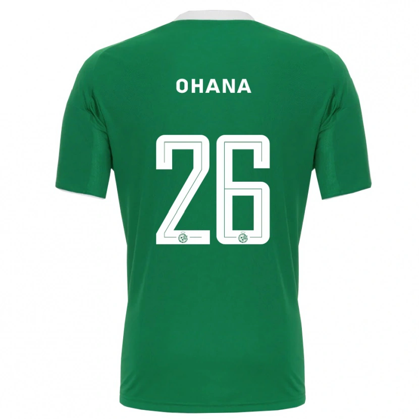 Danxen Kinderen Michael Ohana #26 Groen Wit Thuisshirt Thuistenue 2025/26 T-Shirt