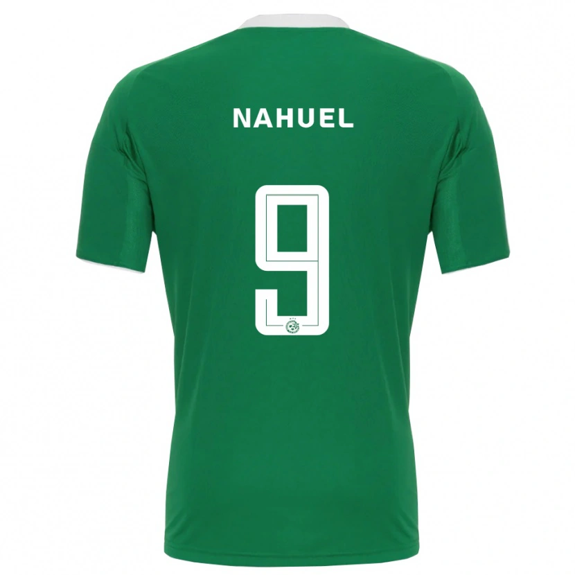 Danxen Kinderen Matías Nahuel #9 Groen Wit Thuisshirt Thuistenue 2025/26 T-Shirt
