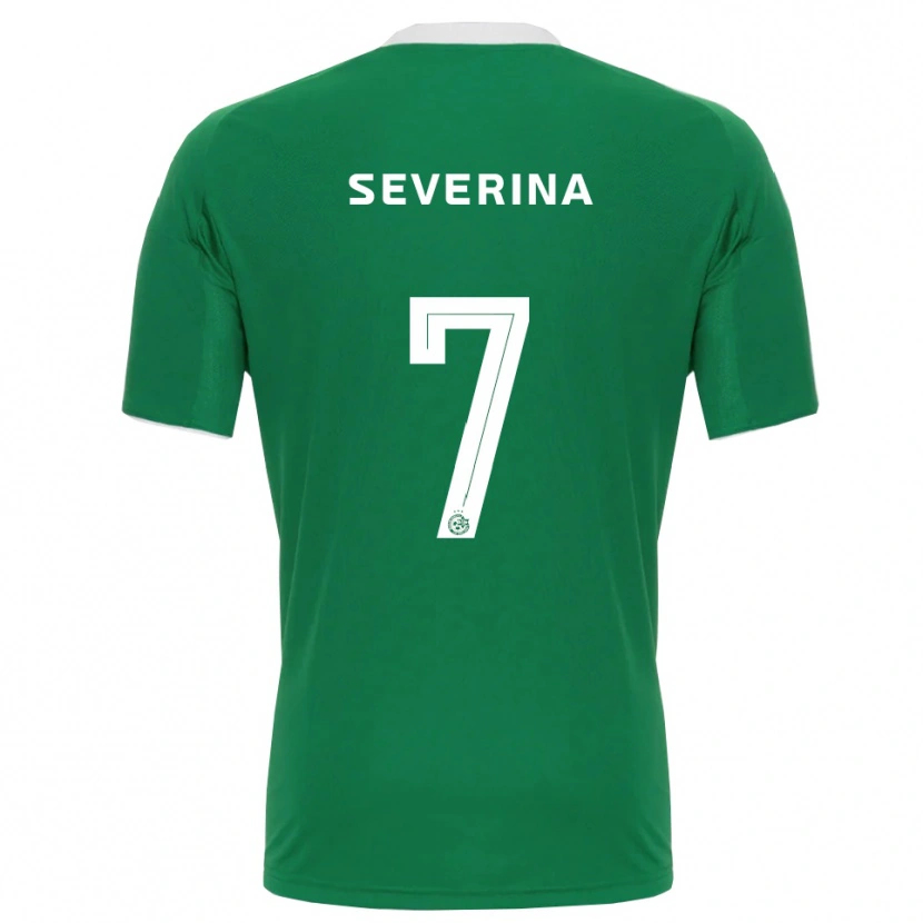 Danxen Kinderen Xander Severina #7 Groen Wit Thuisshirt Thuistenue 2025/26 T-Shirt