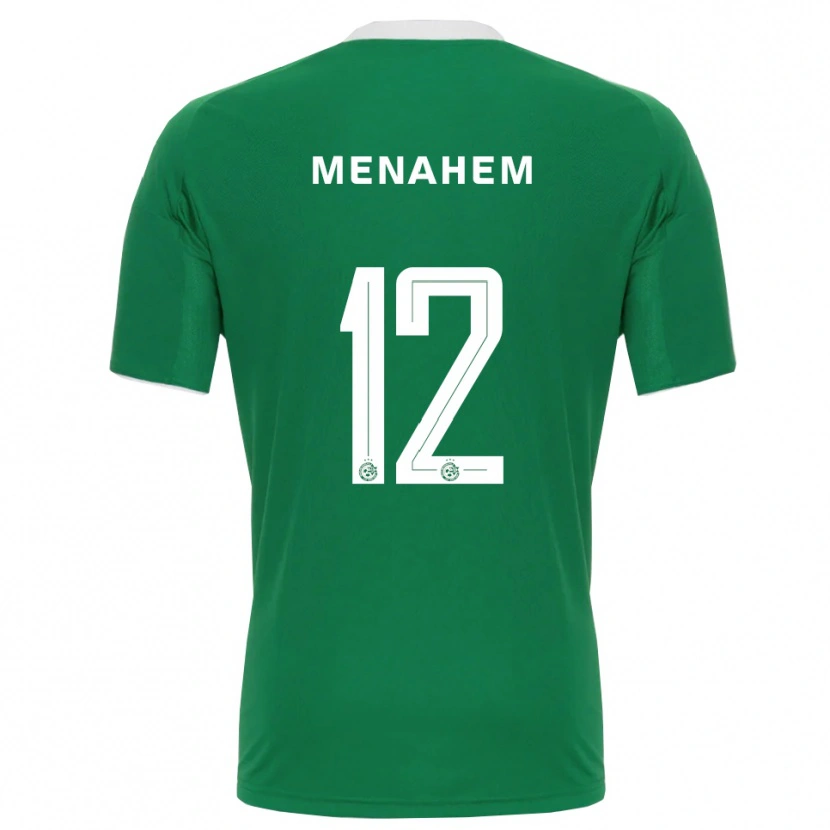 Danxen Kinderen Sun Menahem #12 Groen Wit Thuisshirt Thuistenue 2025/26 T-Shirt
