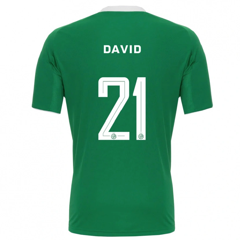 Danxen Kinderen Dean David #21 Groen Wit Thuisshirt Thuistenue 2025/26 T-Shirt