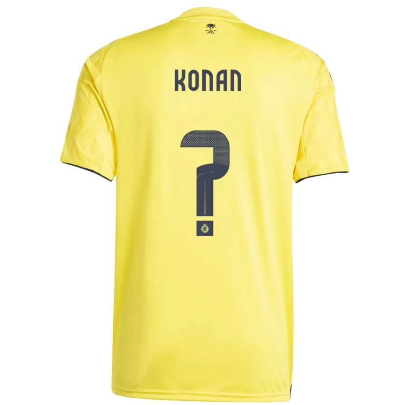 Danxen Kinderen Ghislain Konan #0 Geel Zwart Thuisshirt Thuistenue 2025/26 T-Shirt