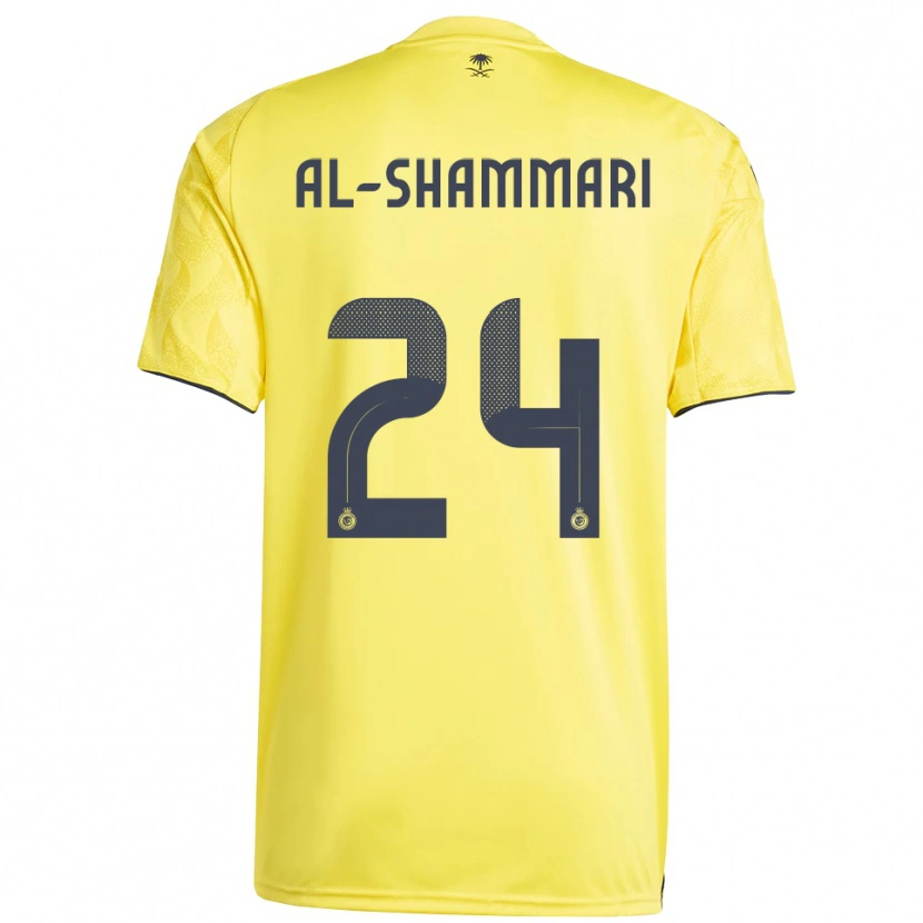 Danxen Kinderen Mansour Al-Shammari #24 Geel Zwart Thuisshirt Thuistenue 2025/26 T-Shirt
