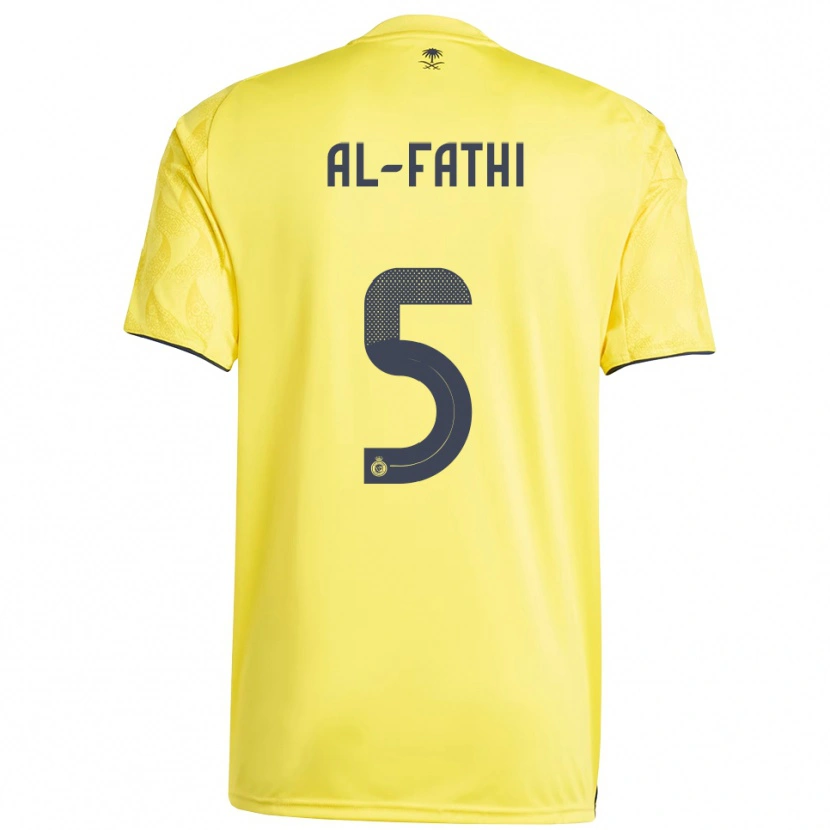 Danxen Kinderen Layan Al-Fathi #5 Geel Zwart Thuisshirt Thuistenue 2025/26 T-Shirt