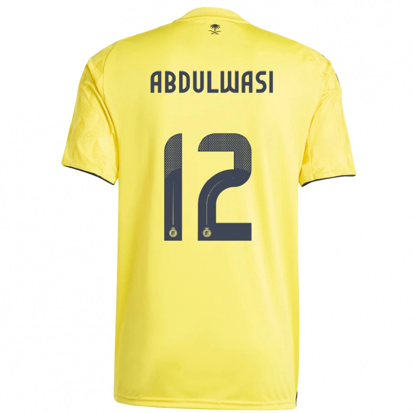 Danxen Kinderen Dalal Abdulwasi #12 Geel Zwart Thuisshirt Thuistenue 2025/26 T-Shirt