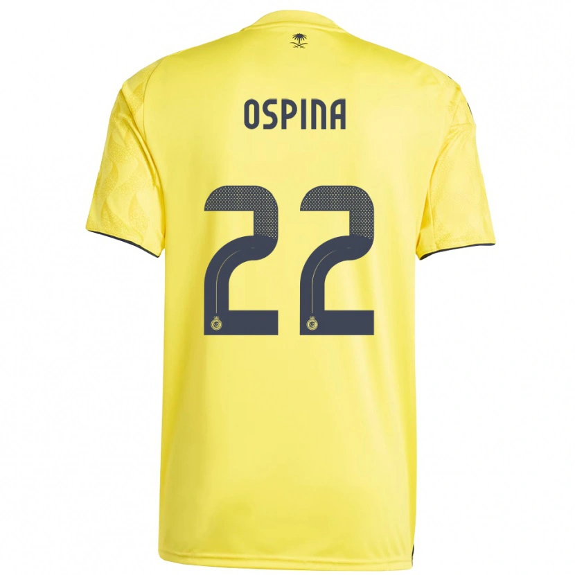 Danxen Kinderen David Ospina #22 Geel Zwart Thuisshirt Thuistenue 2025/26 T-Shirt
