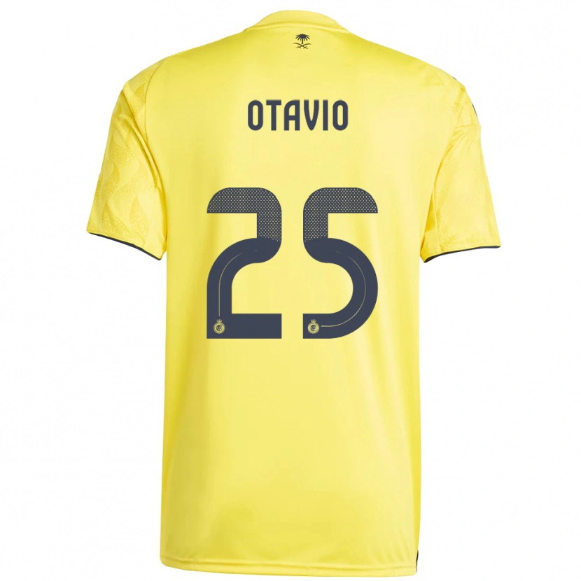 Danxen Kinderen Otávio #25 Geel Zwart Thuisshirt Thuistenue 2025/26 T-Shirt