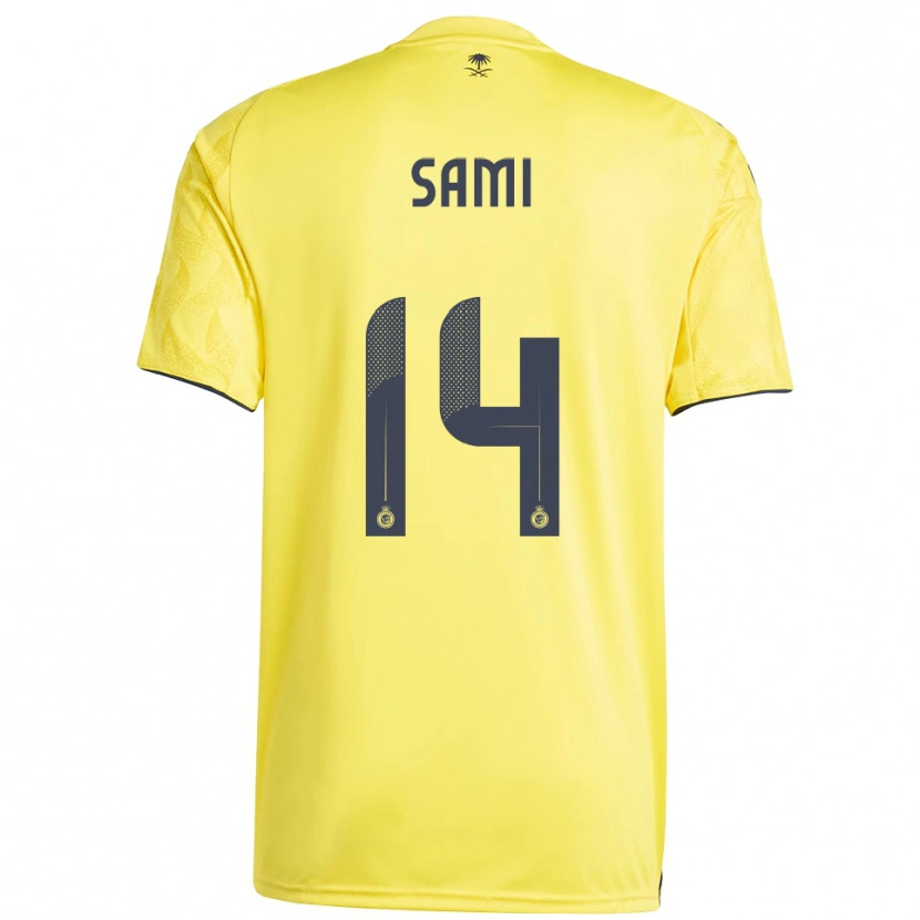 Danxen Kinderen Sami Al-Najei #14 Geel Zwart Thuisshirt Thuistenue 2025/26 T-Shirt