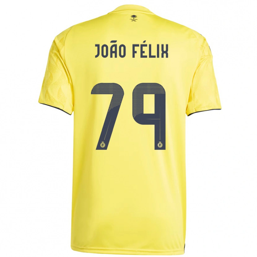 Danxen Kinderen João Félix #79 Geel Zwart Thuisshirt Thuistenue 2025/26 T-Shirt