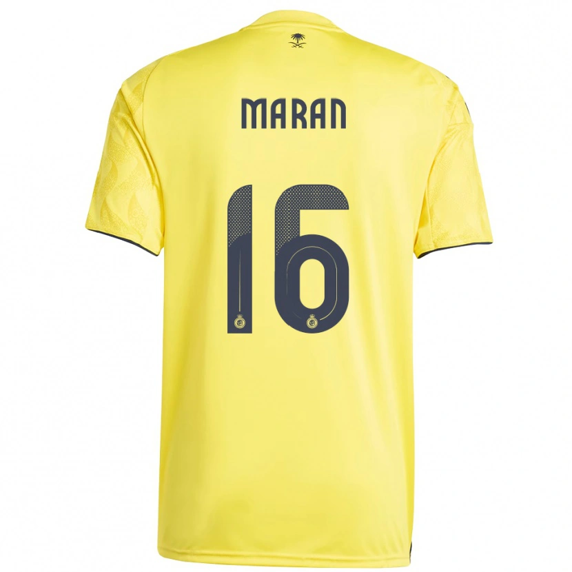 Danxen Kinderen Mohammed Marran #16 Geel Zwart Thuisshirt Thuistenue 2025/26 T-Shirt