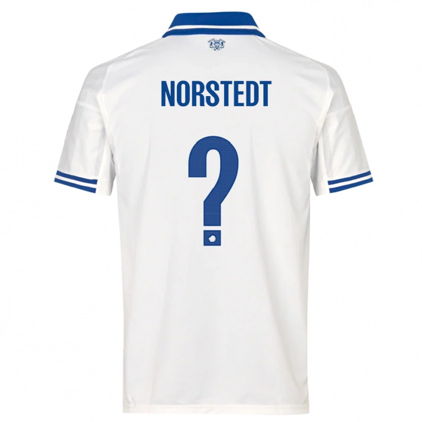Danxen Kinderen Liam Norstedt #0 Wit Blauw Thuisshirt Thuistenue 2025/26 T-Shirt
