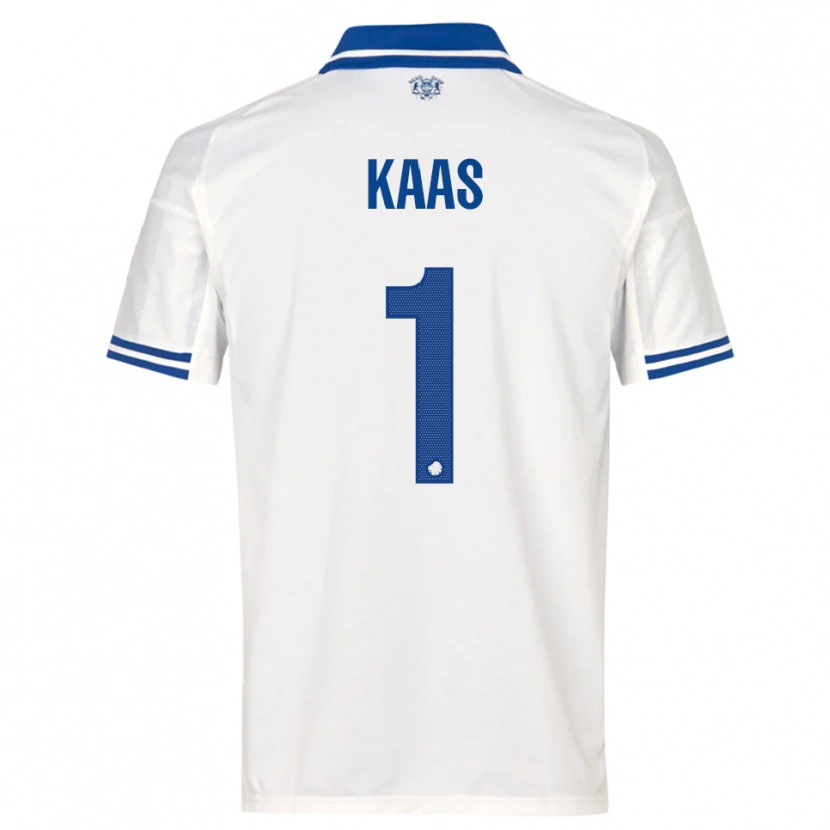 Danxen Kinderen Anna Kaas #1 Wit Blauw Thuisshirt Thuistenue 2025/26 T-Shirt