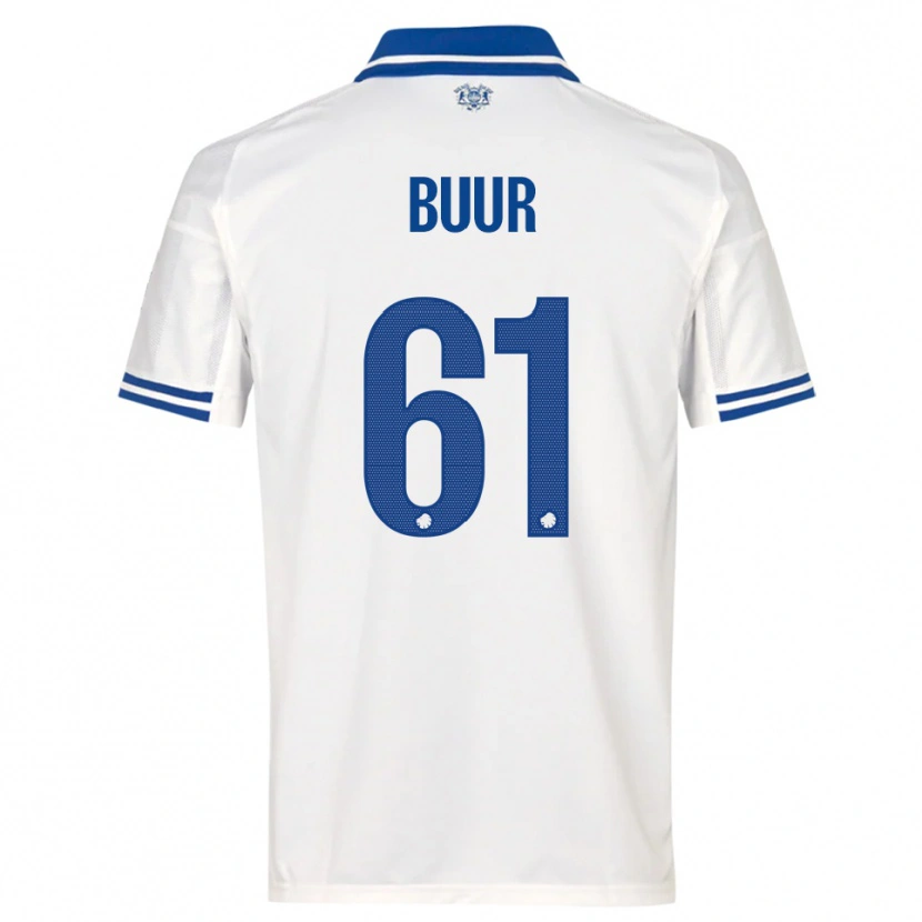 Danxen Kinderen Oscar Buur #61 Wit Blauw Thuisshirt Thuistenue 2025/26 T-Shirt