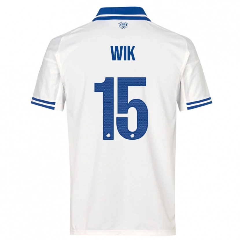 Danxen Kinderen Viktoria Wik #15 Wit Blauw Thuisshirt Thuistenue 2025/26 T-Shirt