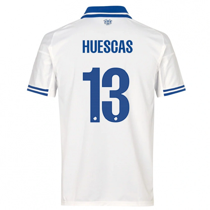 Danxen Kinderen Rodrigo Huescas #13 Wit Blauw Thuisshirt Thuistenue 2025/26 T-Shirt