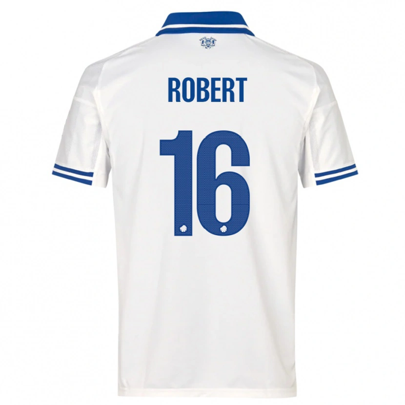 Danxen Kinderen Robert #16 Wit Blauw Thuisshirt Thuistenue 2025/26 T-Shirt