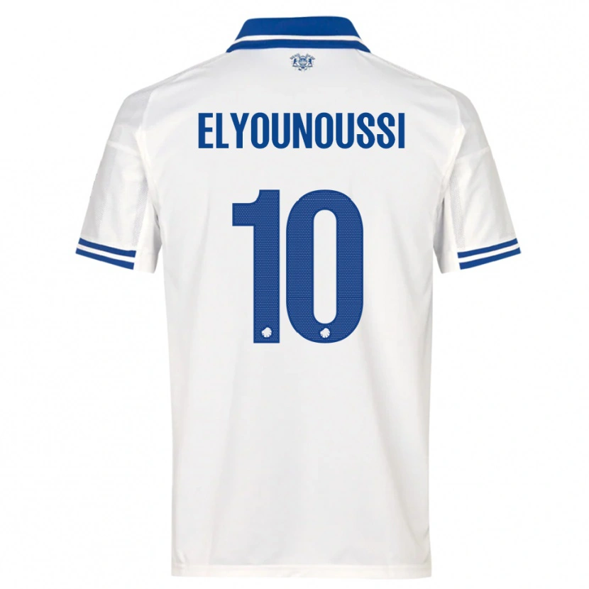 Danxen Kinderen Mohamed Elyounoussi #10 Wit Blauw Thuisshirt Thuistenue 2025/26 T-Shirt