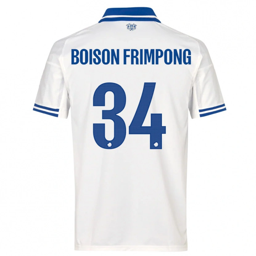 Danxen Kinderen David Boison Frimpong #34 Wit Blauw Thuisshirt Thuistenue 2025/26 T-Shirt