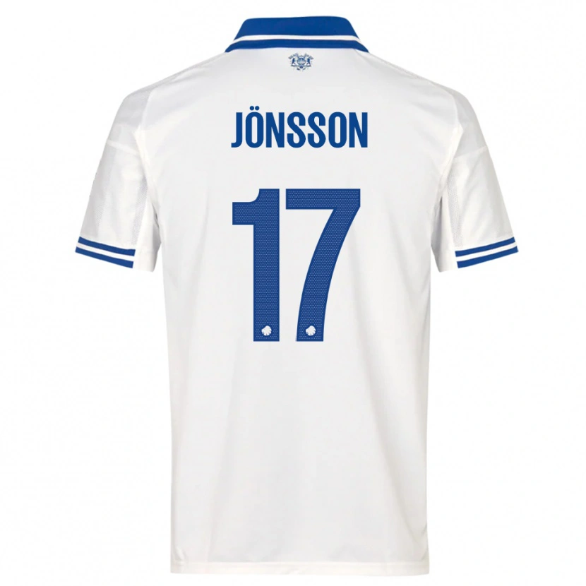 Danxen Kinderen Neo Jönsson #17 Wit Blauw Thuisshirt Thuistenue 2025/26 T-Shirt