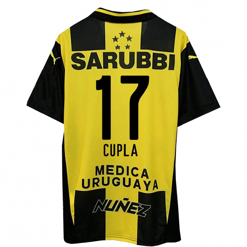 Danxen Kinderen Renzo Cupla #17 Geel Zwart Thuisshirt Thuistenue 2025/26 T-Shirt
