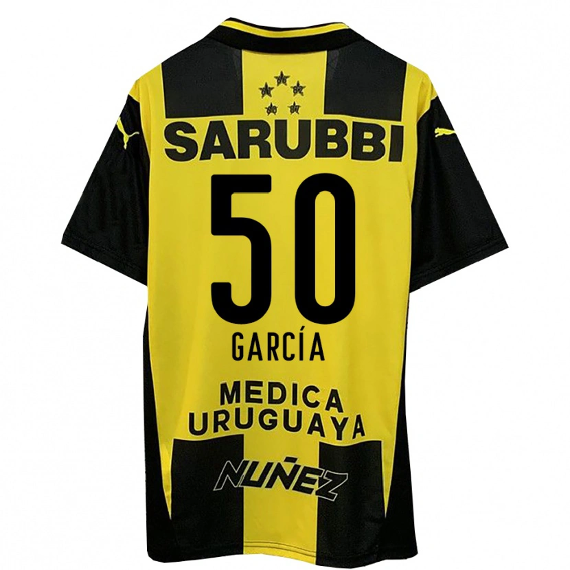Danxen Kinderen Diego García #50 Geel Zwart Thuisshirt Thuistenue 2025/26 T-Shirt