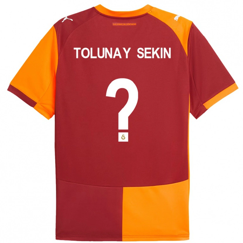 Danxen Kinderen Burak Tolunay Sekin #0 Rood Oranje Thuisshirt Thuistenue 2025/26 T-Shirt