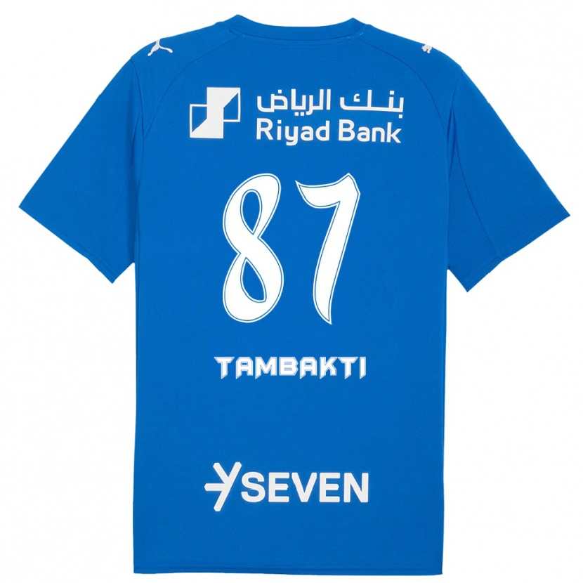 Danxen Kinderen Hassan Tambakti #87 Blauw Wit Thuisshirt Thuistenue 2025/26 T-Shirt
