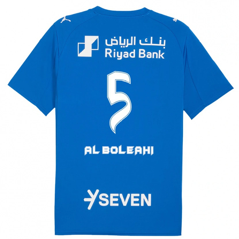 Danxen Kinderen Ali Al-Bulayhi #5 Blauw Wit Thuisshirt Thuistenue 2025/26 T-Shirt