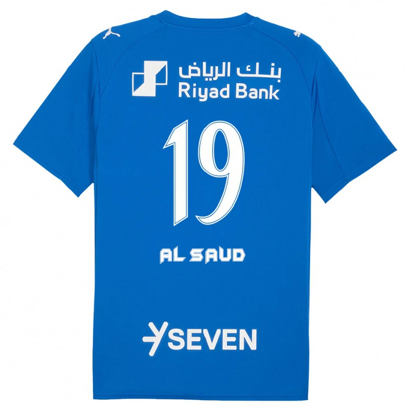 Danxen Kinderen Manal Al Saud #19 Blauw Wit Thuisshirt Thuistenue 2025/26 T-Shirt