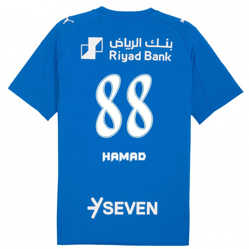Danxen Kinderen Hamad Al-Yami #88 Blauw Wit Thuisshirt Thuistenue 2025/26 T-Shirt