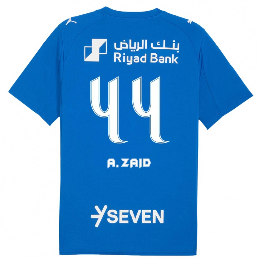 Danxen Kinderen Suhayb Al-Zaid #44 Blauw Wit Thuisshirt Thuistenue 2025/26 T-Shirt