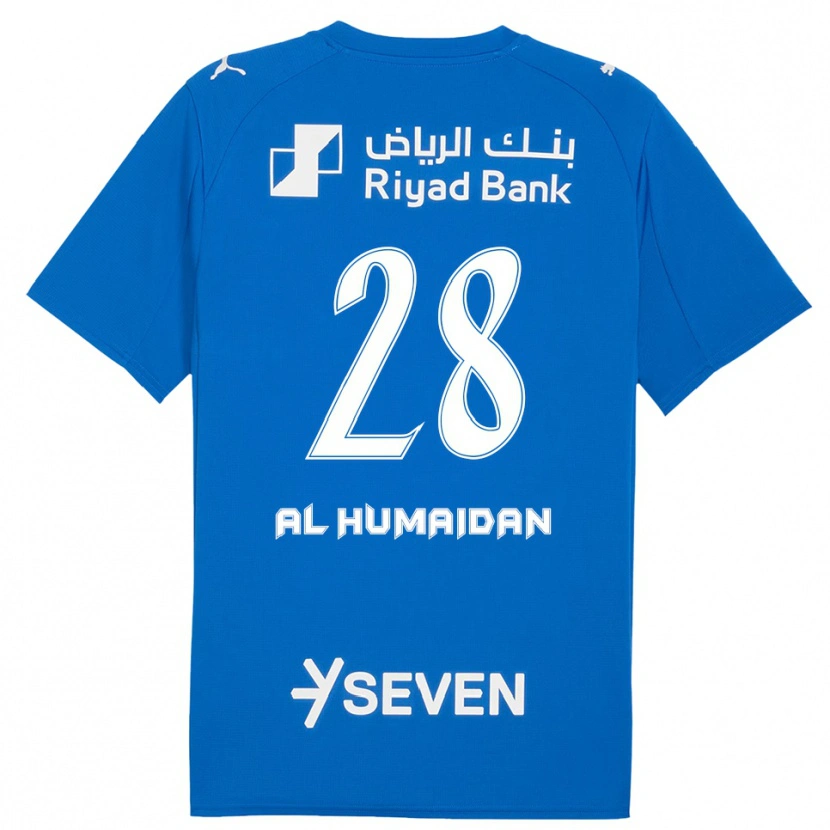 Danxen Kinderen Fay Al-Humaidan #28 Blauw Wit Thuisshirt Thuistenue 2025/26 T-Shirt