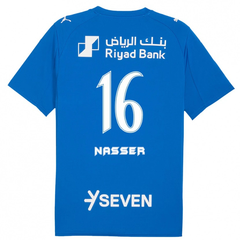 Danxen Kinderen Nasser Al-Dawsari #16 Blauw Wit Thuisshirt Thuistenue 2025/26 T-Shirt
