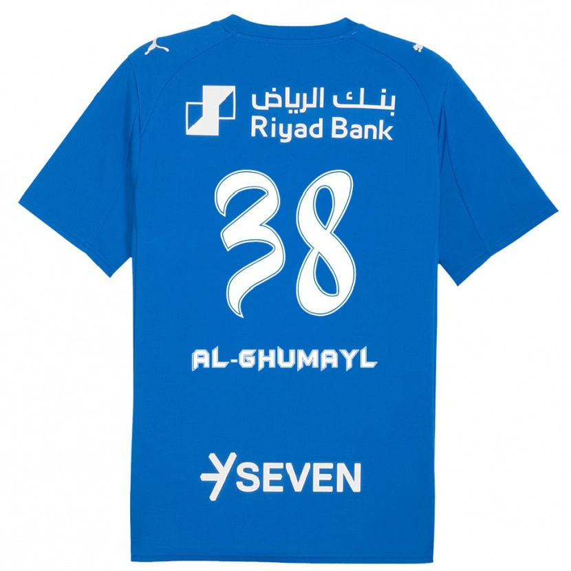 Danxen Kinderen Turki Al-Ghumayl #38 Blauw Wit Thuisshirt Thuistenue 2025/26 T-Shirt