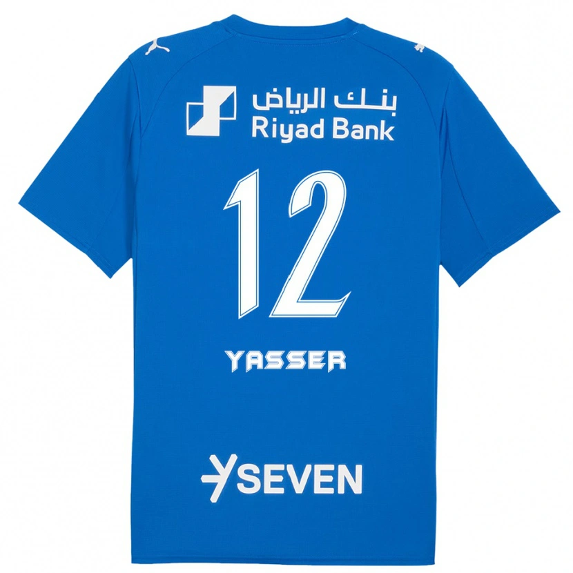 Danxen Kinderen Yasser Al-Shahrani #12 Blauw Wit Thuisshirt Thuistenue 2025/26 T-Shirt