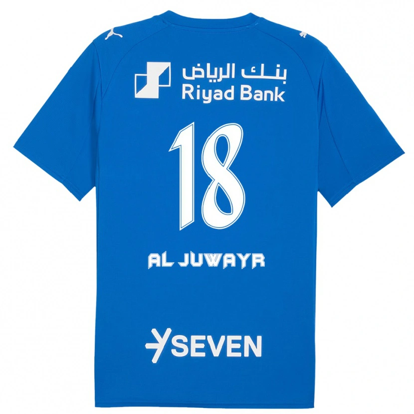 Danxen Kinderen Musab Al-Juwayr #18 Blauw Wit Thuisshirt Thuistenue 2025/26 T-Shirt