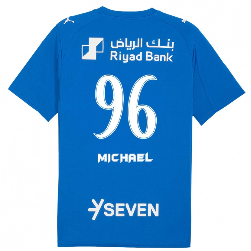 Danxen Kinderen Michael #96 Blauw Wit Thuisshirt Thuistenue 2025/26 T-Shirt