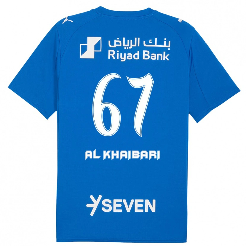 Danxen Kinderen Mohammed Al-Khaibari #67 Blauw Wit Thuisshirt Thuistenue 2025/26 T-Shirt