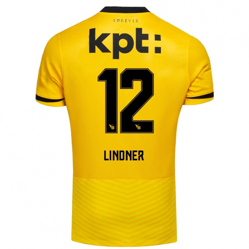 Danxen Kinderen Heinz Lindner #12 Geel Zwart Thuisshirt Thuistenue 2025/26 T-Shirt
