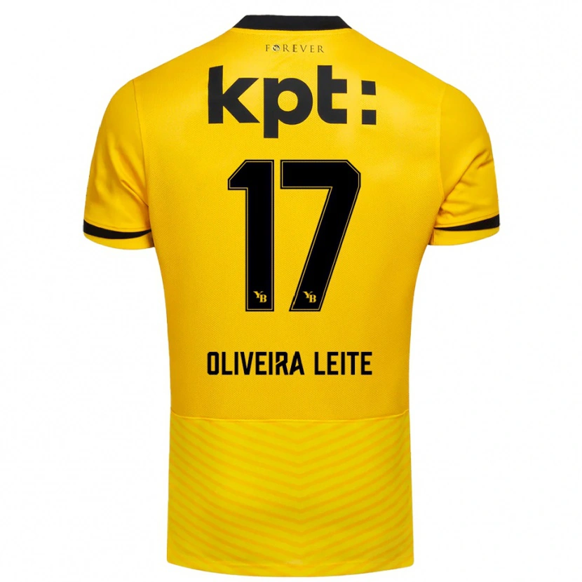 Danxen Kinderen Ana Oliveira Leite #17 Geel Zwart Thuisshirt Thuistenue 2025/26 T-Shirt