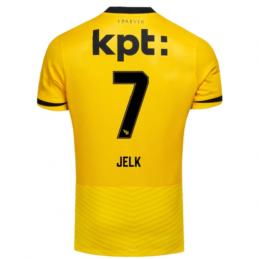 Danxen Kinderen Jano Jelk #7 Geel Zwart Thuisshirt Thuistenue 2025/26 T-Shirt