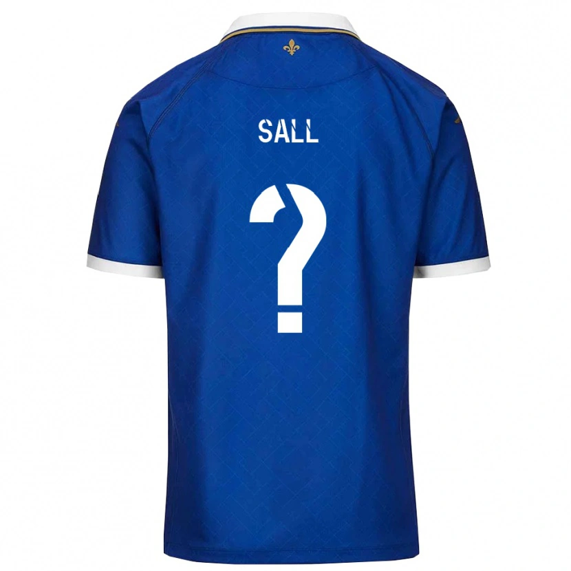 Danxen Kinderen Issa Sall #0 Blauw Goud Thuisshirt Thuistenue 2025/26 T-Shirt