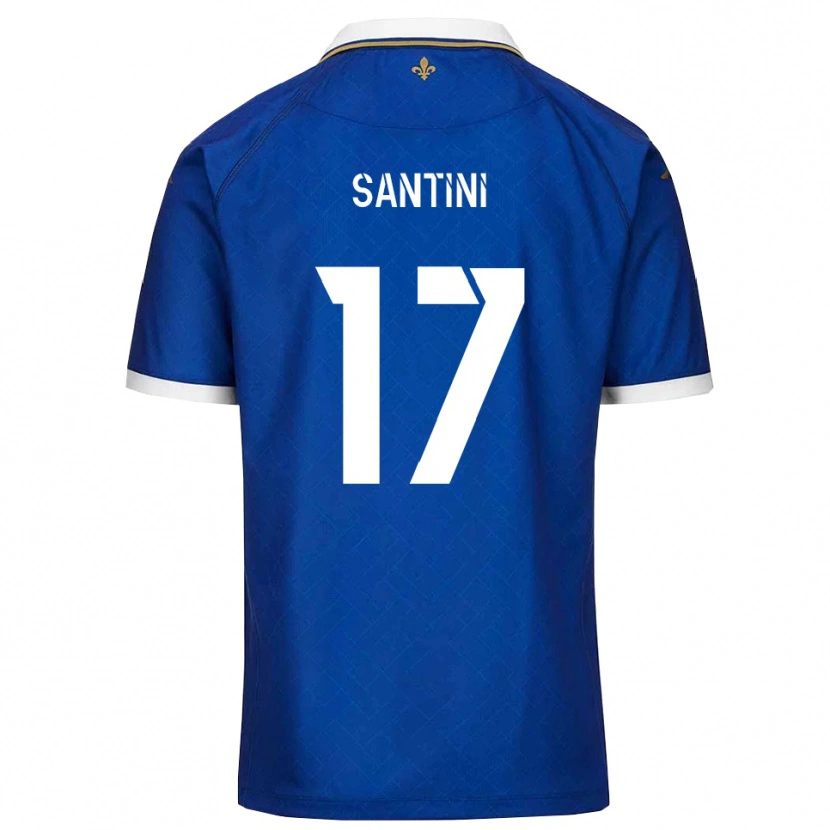 Danxen Kinderen Jérémi Santini #17 Blauw Goud Thuisshirt Thuistenue 2025/26 T-Shirt