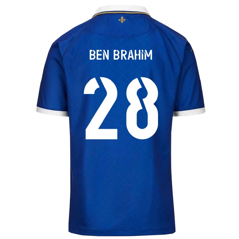 Danxen Kinderen Samir Ben Brahim #28 Blauw Goud Thuisshirt Thuistenue 2025/26 T-Shirt