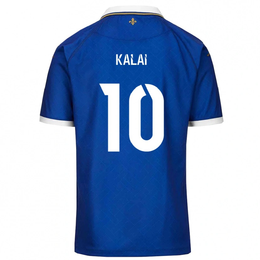 Danxen Kinderen Jawed Kalai #10 Blauw Goud Thuisshirt Thuistenue 2025/26 T-Shirt