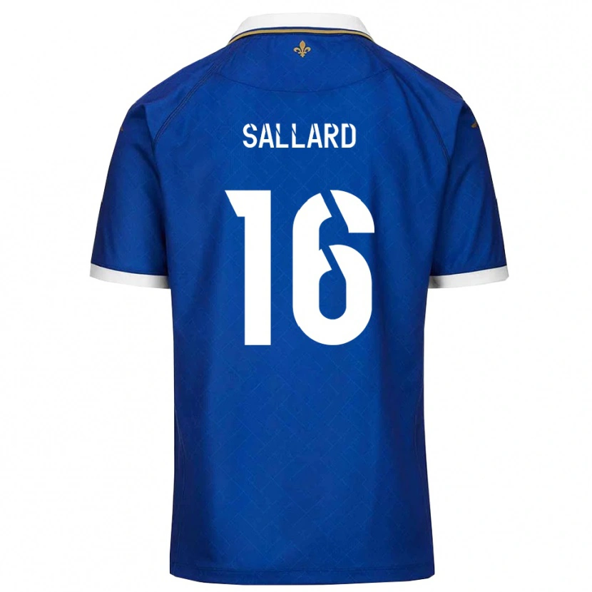 Danxen Kinderen Romain Sallard #16 Blauw Goud Thuisshirt Thuistenue 2025/26 T-Shirt