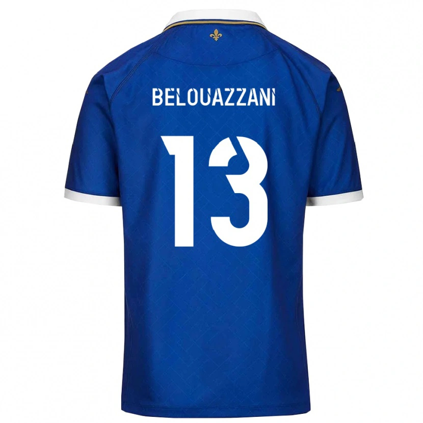 Danxen Kinderen Islam Belouazzani #13 Blauw Goud Thuisshirt Thuistenue 2025/26 T-Shirt