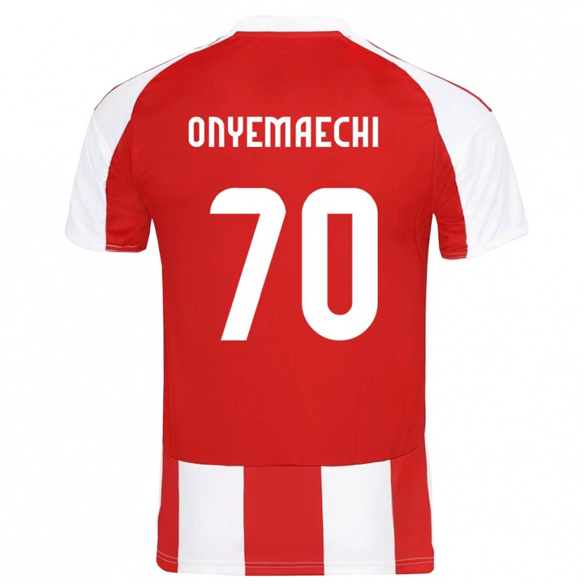 Danxen Kinderen Bruno Onyemaechi #70 Rood Wit Thuisshirt Thuistenue 2025/26 T-Shirt