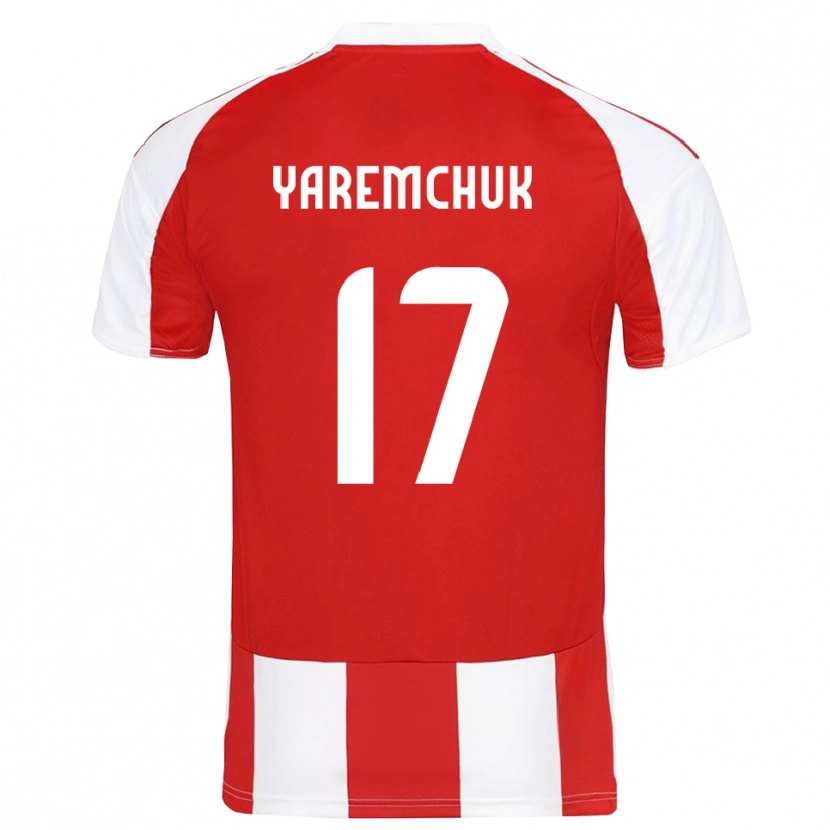 Danxen Kinderen Roman Yaremchuk #17 Rood Wit Thuisshirt Thuistenue 2025/26 T-Shirt