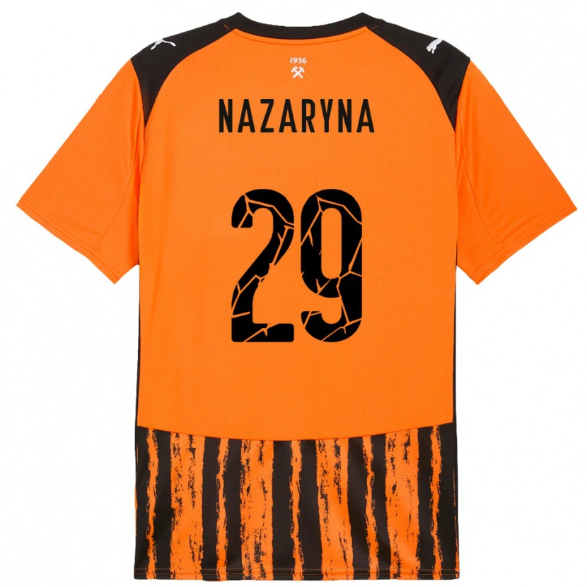 Danxen Kinderen Yegor Nazaryna #29 Oranje Zwart Thuisshirt Thuistenue 2025/26 T-Shirt